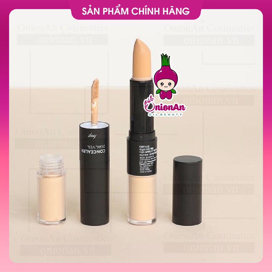 Thanh Che Khuyết Điểm 2 Đầu Concealer Dual Veil FMGT The Face Shop